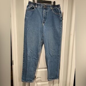 L.L. Bean Size 14 Double L Comfort Waist Medium Wash Cotton Denim Jeans
